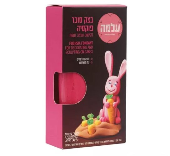 בצק סוכר עלמה 150 גרם ורוד