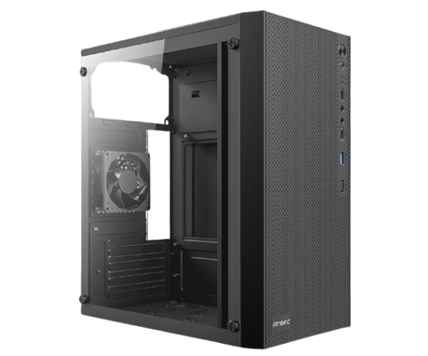 מארז Antec ST10M TG Mini Tower Micro-Atx Black Glass Side Panel