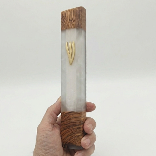 Mezuzá Arquitectónica Gigante 25cm: Lujo y Diseño Limpio