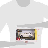 דגם מכונית בוראגו פורשה 356B קופה לבנה Bburago Porsche 356B Coupe 1961 1/24