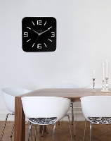 שעון קיר SHOKO שחור - 43X43 ס"מ