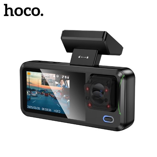 מצלמת דרך לרכב HOCO DV15 720P מצלמת חוץ + פנים