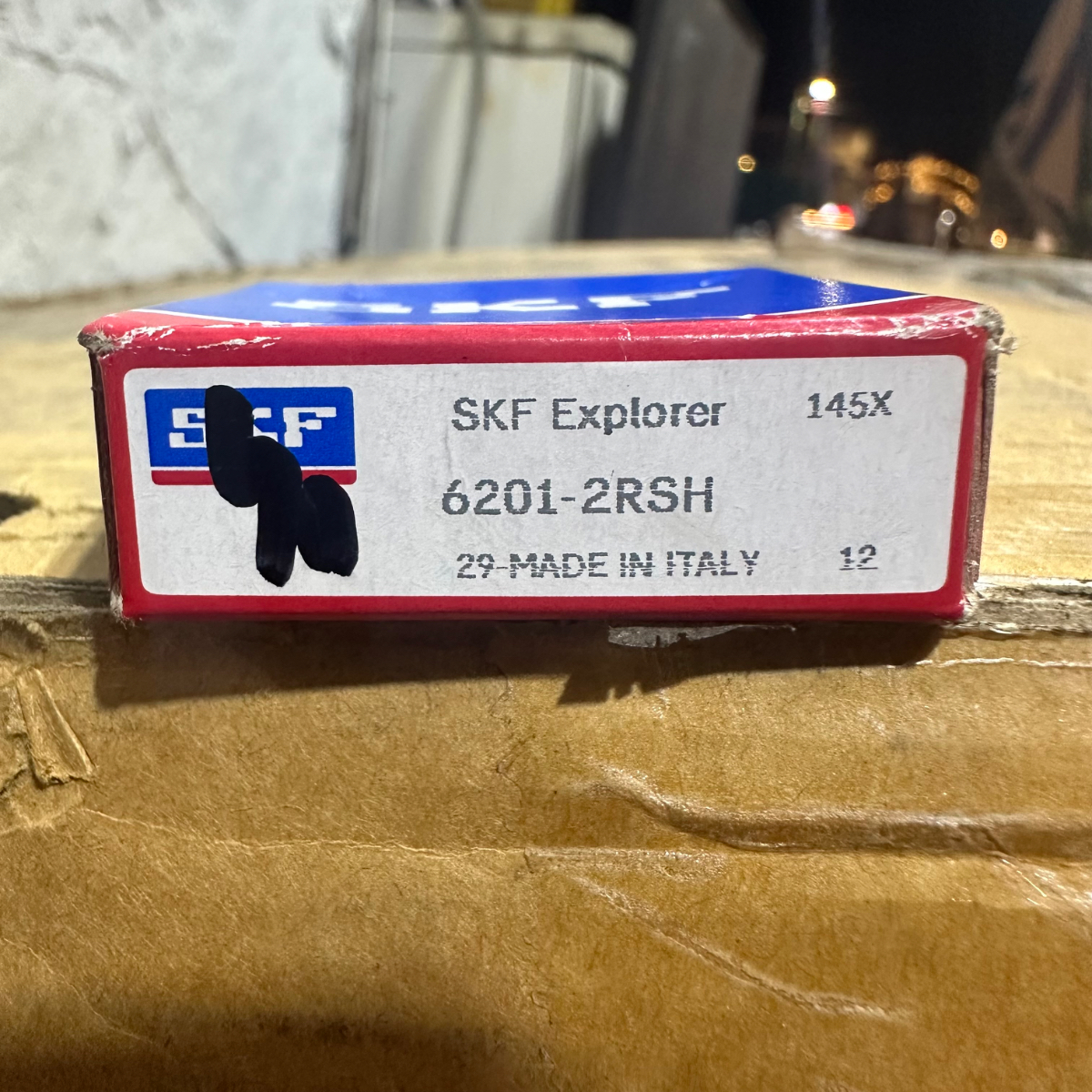 לאגר (מיסב) 12x32x10 - דגם SKF 6201-2RSH