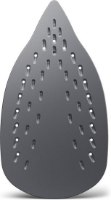 מגהץ אדים Philips EasySpeed GC1742 – תחתית מגהץ אפורה כהה עם חורי אדים רבים על רקע לבן פריט בודד