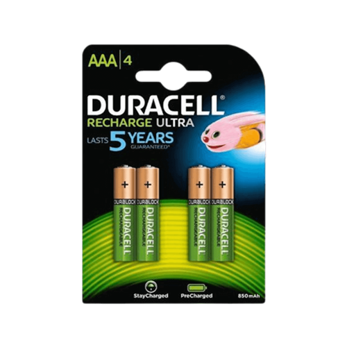 סט 4 סוללות AAA נטענות Duracell