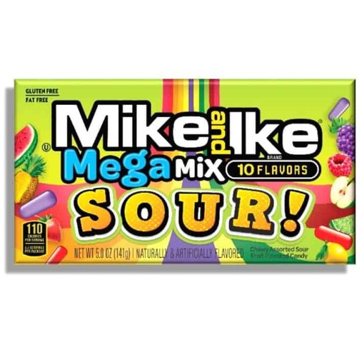 סוכריות ג'לי מייק&אייק בקופסא בטעם פירות חמוצים 🍋 141g