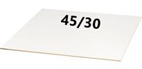יחידה בודדת - משטח MDF מרובע 46.5/31.5 ס"מ - לבן