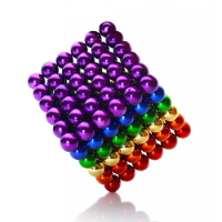 מגנטים צבעוני  216 כדורים צבעוני - Magneticube