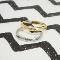 טבעת נישואין מרוקעת זהב צהוב 