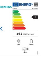 מקרר 363 ליטר מקפיא תחתון דגם SIEMENS KG39NXXCF סימנס נירוסטה שחורה