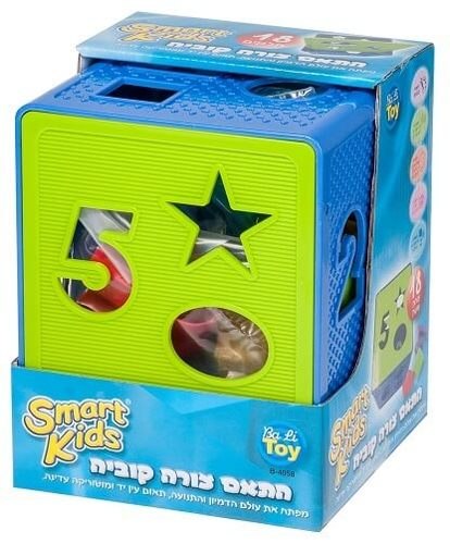 התאם צורה קוביה 18 חל' SMART KIDS