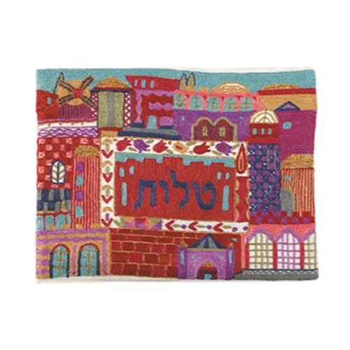 כיסוי לטלית רקמת יד - צבעוני