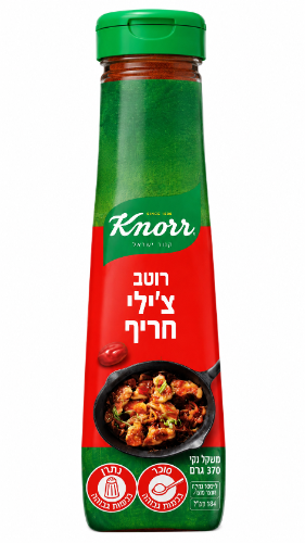 רוטב צ'ילי חריף ללא גלוטן 370 מ"ל - קנור