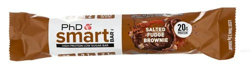 מארז 12 יחידות - חטיף חלבון - שוקולד בראוני מלוח - PHD SMART BAR