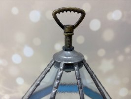 טרריום מתומן ויטראז' עם פתח וידית תלייה - כלוב ציפורים