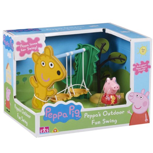 גינת משחקים נדנדות peppa pig