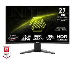 מסך מחשב גיימינג קעור MSI MAG 276CXF 280hz