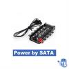 SATA - רכזת מאווררים עד 10 חיבורים בחיבור PWM עם בקרת מהירות על מאווררי הקירור ניתן לחבר בחיבור SATA/Molex