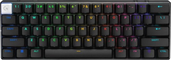 מקלדת גיימינג קומפקטית Logitech G PRO X 60 עם מתגים אופטיים וחיבור LIGHTSPEED – תמונה 1