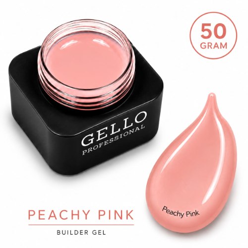 ג'ל בנייה 50 גרם -GELLO|PEACHY PINK