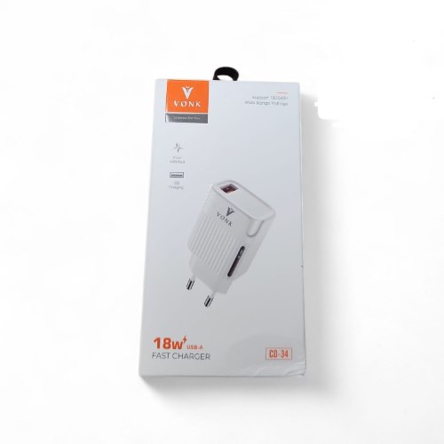 ראש טעינה בלבד 18W,כניסה USB.