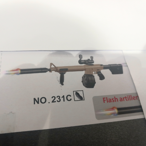רובה ג'ל אוטומט סוללה נטענת -  Gel blaster M16 MUSTECO  231C