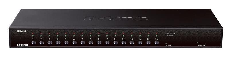 D-Link KVM COMBO Switch 16 Port VGA with PS/2 + USB Rackmount