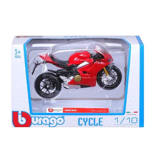 דגם אופנוע בוראגו Bburago Ducati Panigale V4 1:18