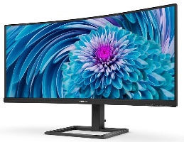 מסך מחשב קעור LCD מבית פיליפס בצבע שחור