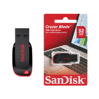 זכרון נייד USB‏ SanDisk Cruzer Blade 32GB