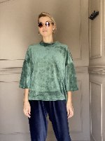 חולצת ZORA - קטיפה ירוק