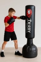 שק אגרוף עומד סינתטי עם מילוי בד 180X30 סמ מבית DERBY
