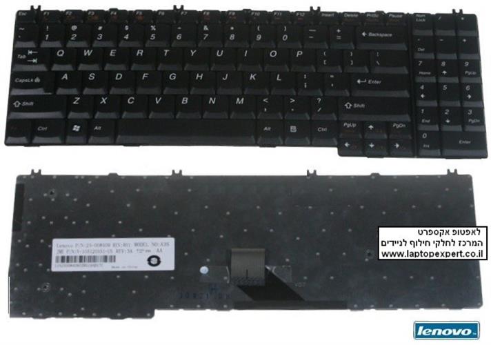 מקלדת למחשב נייד לנובו Lenovo G550 / B550 / G555 Laptop keyboard V-105120AS1-US / 25-008409