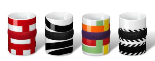 מארז ארבעה ספלי אספרסו מונדריאן Ring2 - מארז לא מושלם