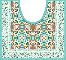 עיצוב איזור האסלה – מדבקה (39 ₪) שטיחון (88 ₪) סט (119 ₪) בוסתן ספרדי  TIVA DESIGN