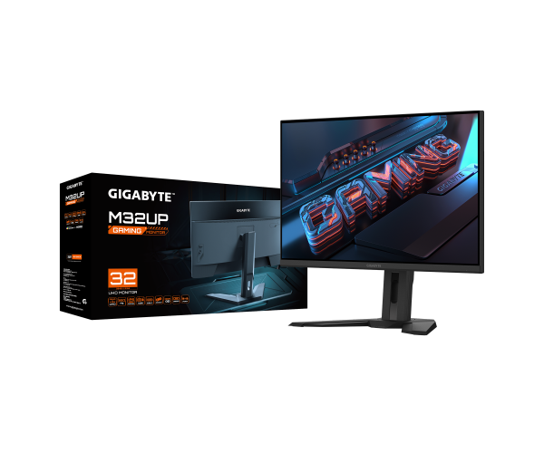 מסך שטוח Gigabyte M32UP 31.5 SS IPS 1ms 4K UHD 160Hz KVM HDR400