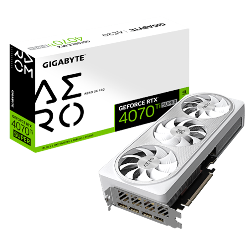 כרטיס מסך Gigabyte GeForce RTX 4070 Ti SUPER AERO OC 16GB