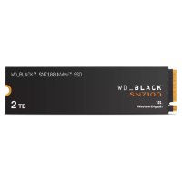 כונן Ssd פנימי Western Digital Black 2TB SN7100 PCIe GEN4 NVMe – 4K פריט בודד שחור עם כיתוב לבן וחיבורים מוזהבים