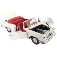 מכונית מרצידס בנץ  - Maisto 1967 Mercedes-Benz 280 SE  (Cream) 1:18