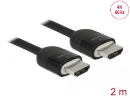 כבל מסך Delock Premium HDMI Cable 4K 60 Hz 2 m