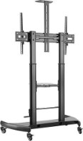 עגלת טלויזיה טלסקופית 60"-100" Lumi TTL06H-610TW – מבט חזיתי על העגלה עם מתקן תלייה ומדף