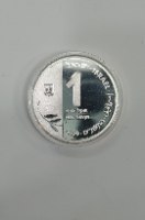 שנת 2000, המילניום- שנת 1999, מטבע כסף/925, 30 מ"מ, 1 ש"ח