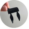 שחור מבריק - ״וזכרת את ה׳…״ אורך 3 מטר