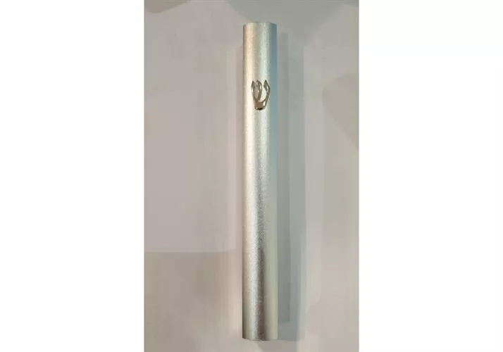 מזוזה אלומניום כסוף ש' בולט 12 סמ