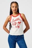 גופיה WRANGLER RINGER TANK לבן וינטז