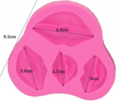 תבנית סיליקון בצורת שפתיים