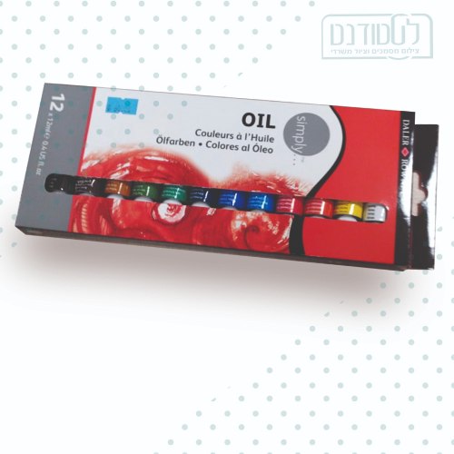 סט 12 צבעי שמן