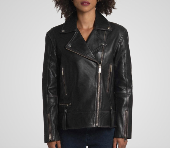 Bod&Christensen-HARPER OVERSIZED BOYFRIEND JACKET BLACK STONE