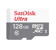 כרטיס זכרון SanDisk Ultra Micro SDXC UHS-I - דגם SDSQUNR-128G - נפח 128GB