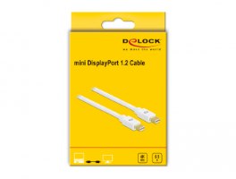 כבל מסך Delock Mini DisplayPort 1.2 to Mini DisplayPort 1.2 Cable 4K 60 Hz 2 m